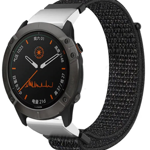 garmin-fenix-5x-6x-nylon-band-zwart