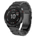 Garmin Quatix 3 / 6x / 7x Solar Steel Strap (Black)
