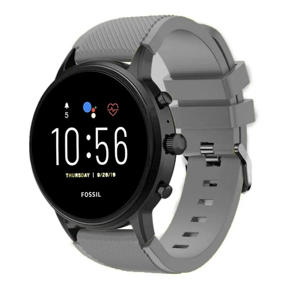 geel-bandje-voor-fossil-gen-5-smartwatch-siliconen