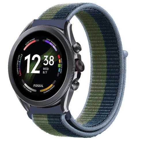 Nylon Strap, on a watch, 3/4 front view