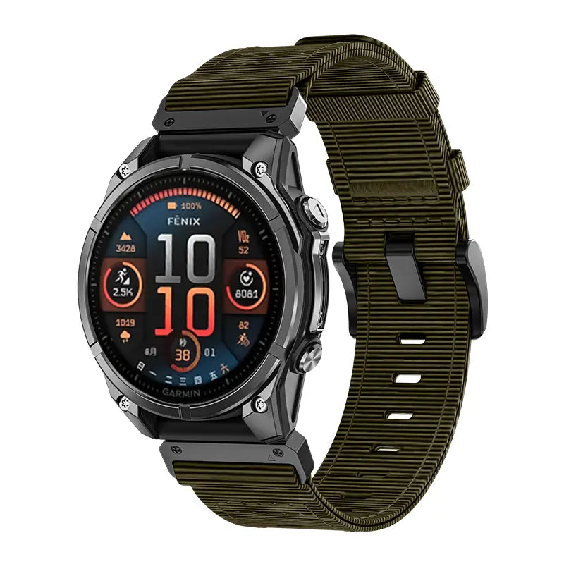 Garmin D2 Delta Premium Buckled Nylon Strap (Green)