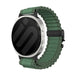 Samsung Galaxy Watch 8 - 44mm Outdoor Nylon Strap with P-Buckle (Green with Black)