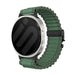 Samsung Galaxy Watch 8 Classic Outdoor Nylon Strap with P-Buckle (Green with Black)