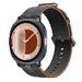 Samsung Galaxy Watch 9 - 40mm Silicone Active Strap (Dark Grey/Orange)