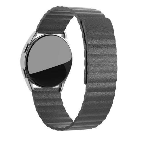 Coros Pace 2 Leather Loop Strap (Grey)