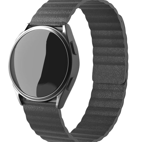 Amazfit Bip U (Pro) Leather Loop Strap (Grey)