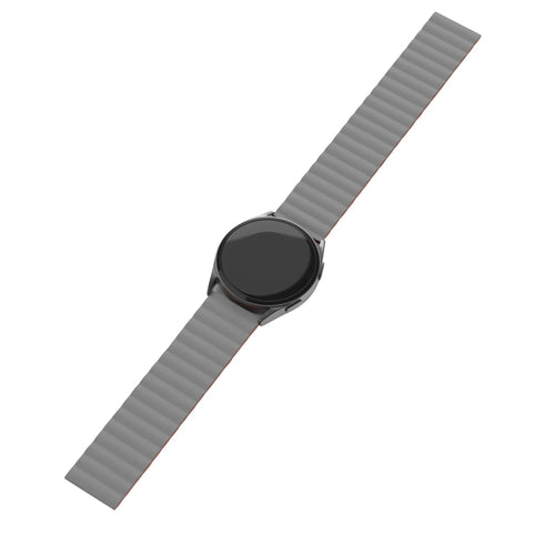 Oppo Watch S Magnetic Silicone Strap (Grey/Orange)