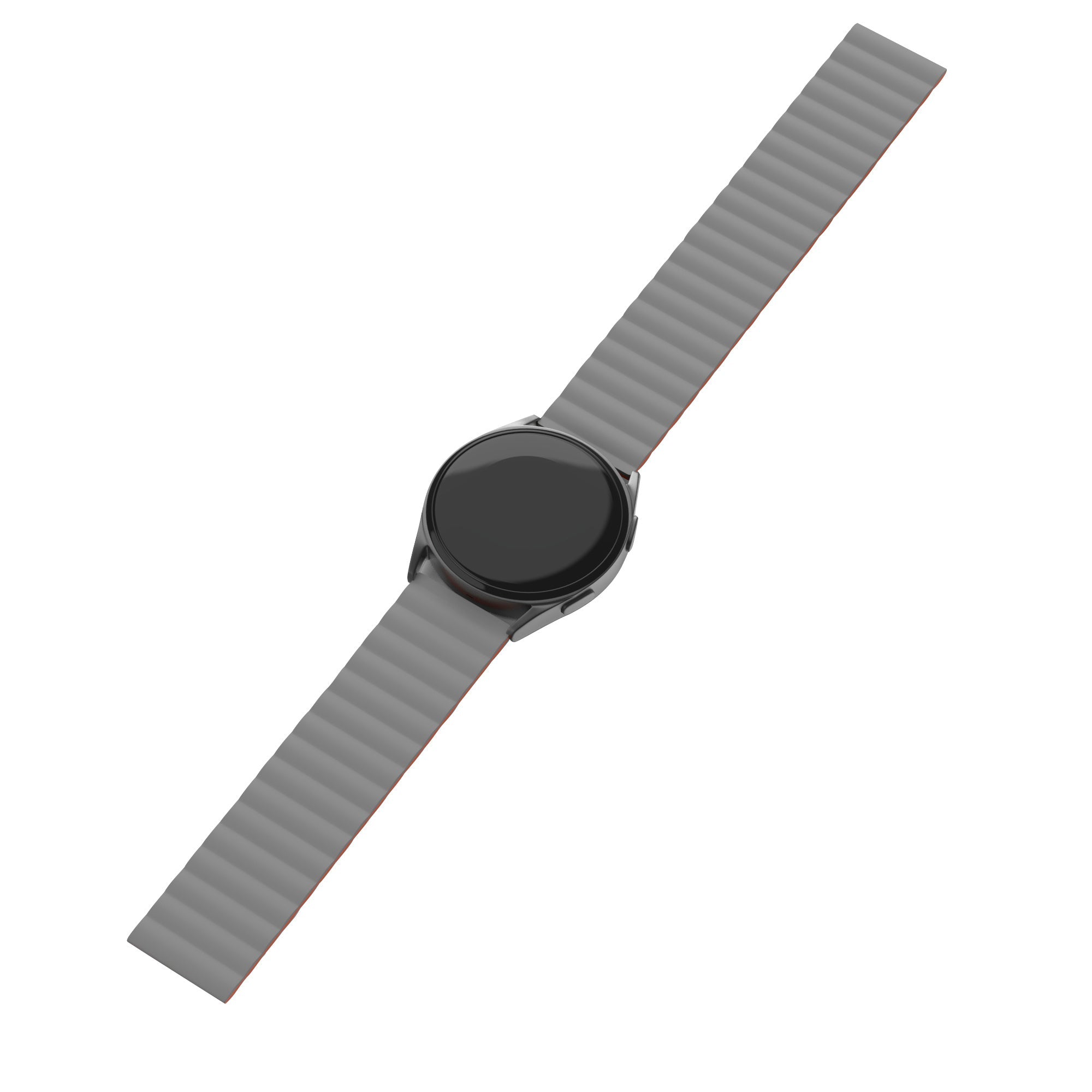 Oppo Watch X Magnetic Silicone Strap (Grey/Orange)