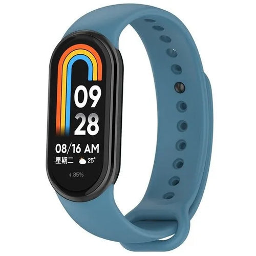 Silicone Strap, on a watch, 3/4 front view