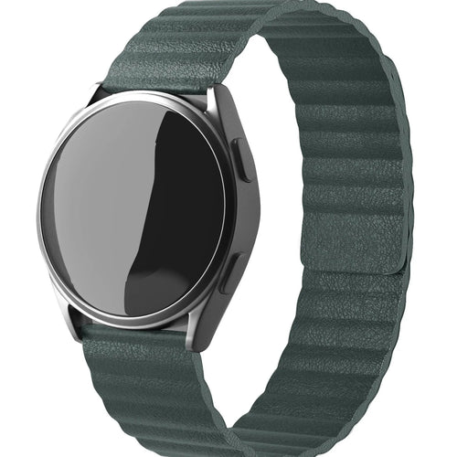Coros Pace 2 Leather Loop Strap (Viridian)