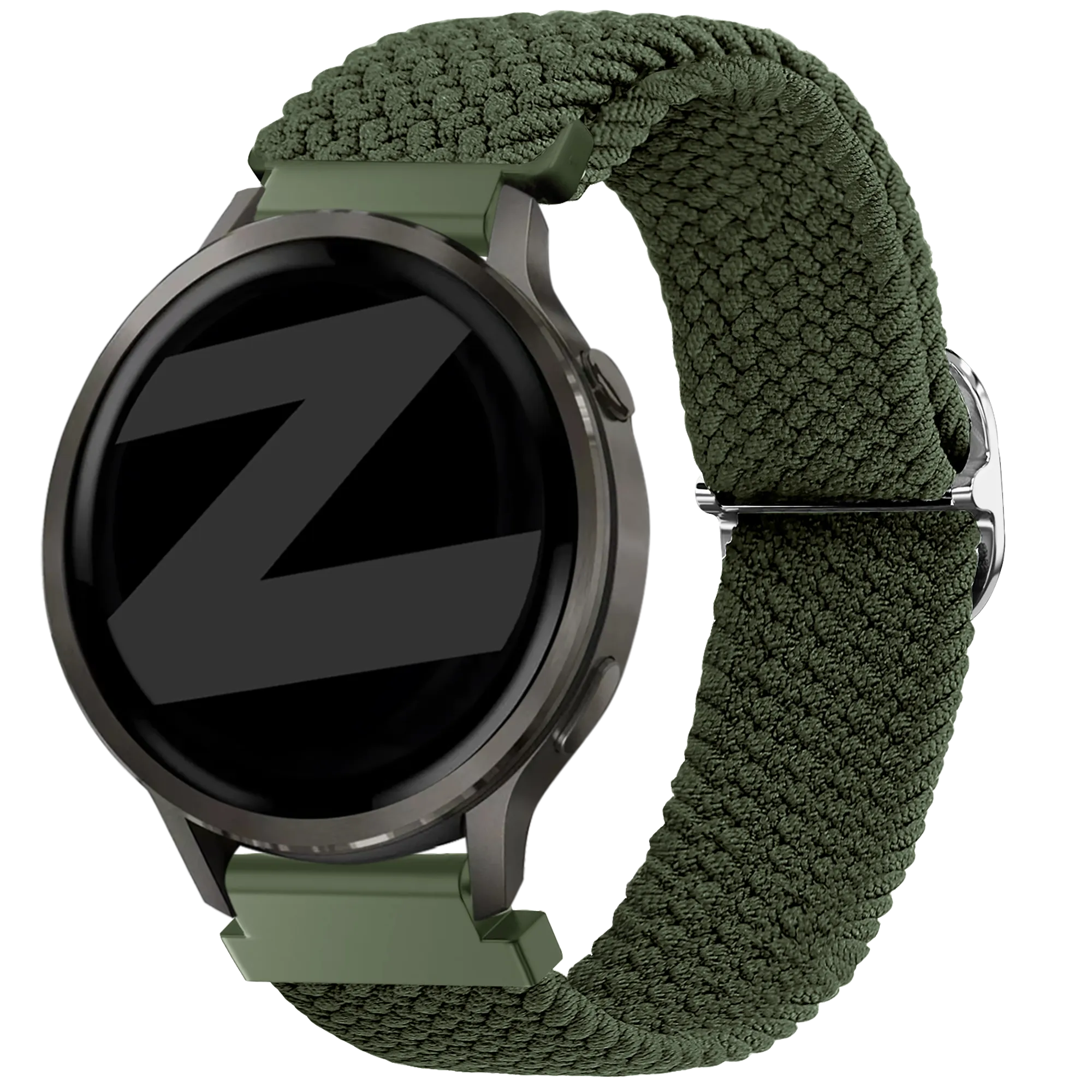 Bandz Garmin Forerunner 265s Adjustable Braided Strap (Green)