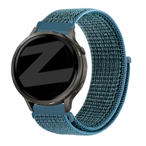 Bandz Garmin Forerunner 265s Nylon Loop Strap (Green-Grey)