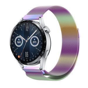 Milanese Strap, on a watch, 3/4 front view