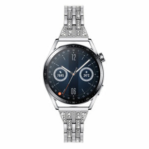 Diamond Steel Strap, on a watch, 3/4 front view
