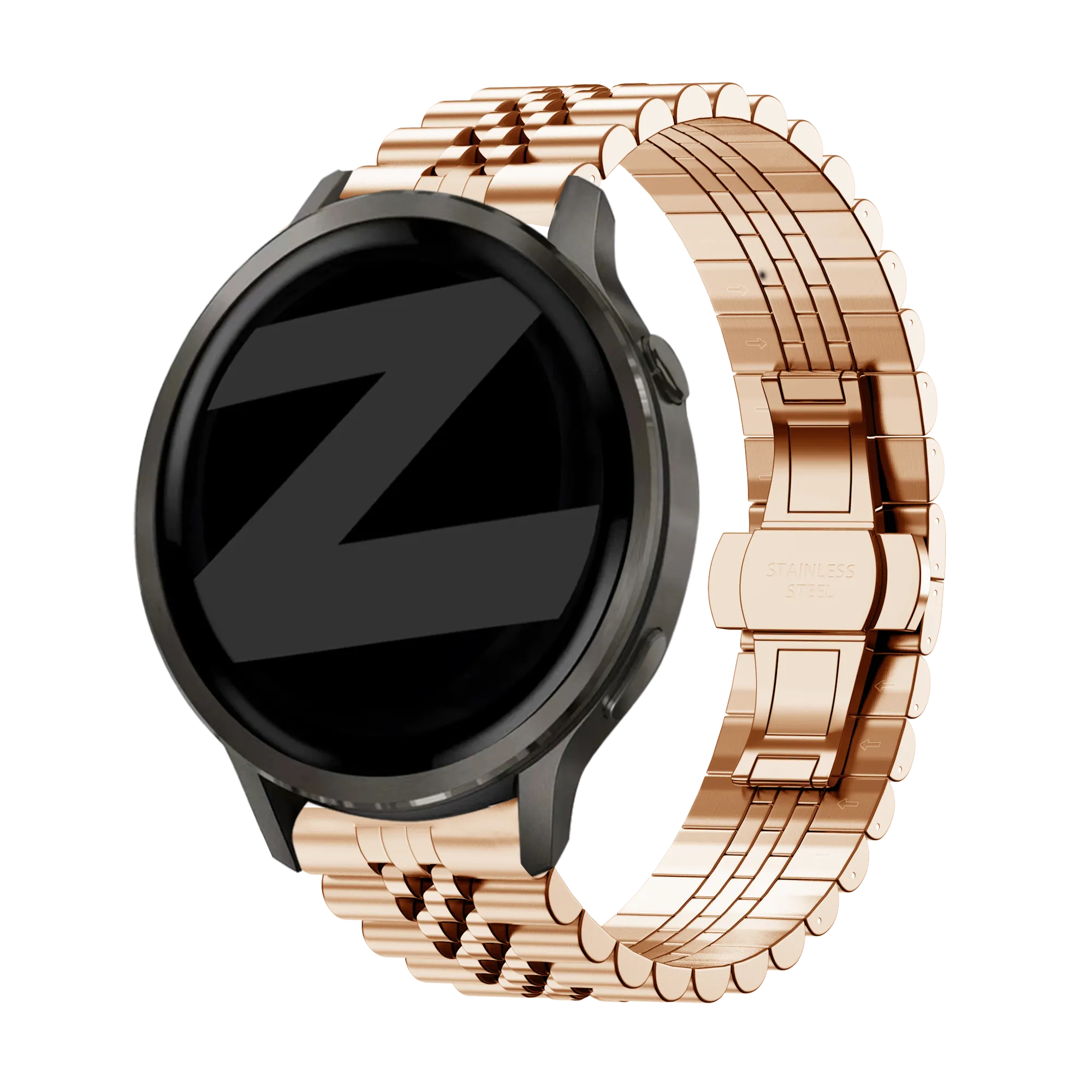 Bandz Garmin Forerunner 265s Steel Strap 'Jubilee' (Rose Gold)