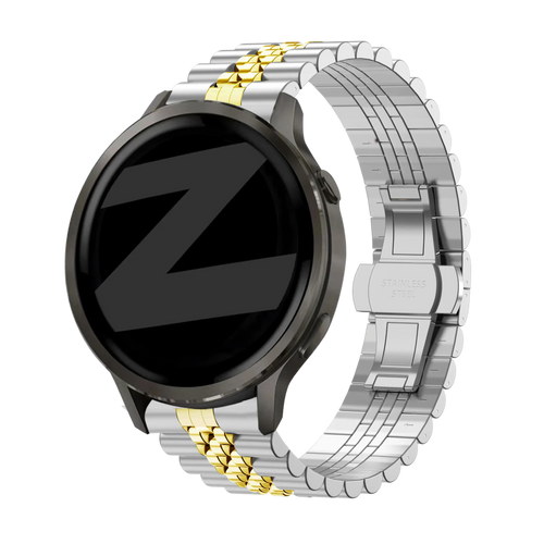 Bandz Garmin Vivoactive 4s Steel Strap 'Jubilee' (Silver/Gold)