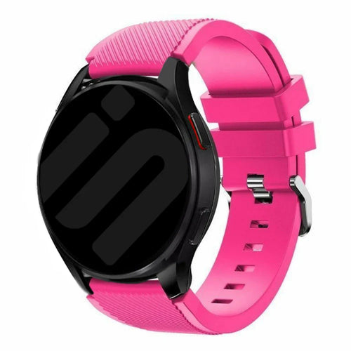 Coros Pace 2 Twill Silicone Strap (Bright Pink)