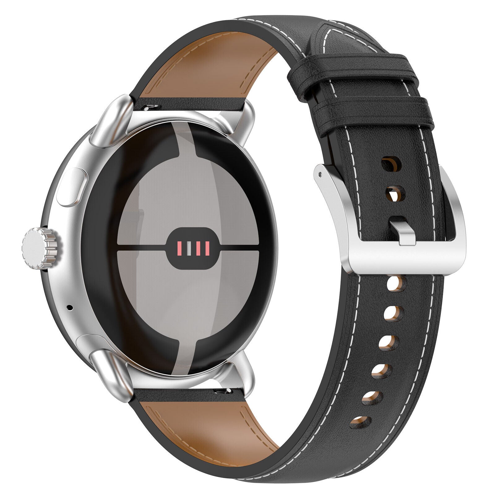 Google Pixel Watch 5 - 41mm Leather Strap (Black)