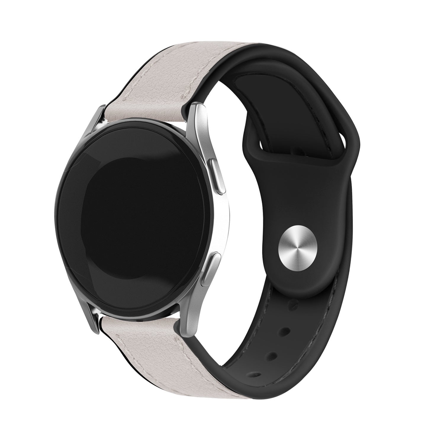 Amazfit Bip 6 Leather Hybrid Strap (White)
