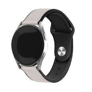 Suunto 9 Peak Pro Leather Hybrid Strap (White)