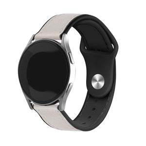 Coros Pace 2 Leather Hybrid Strap (White)