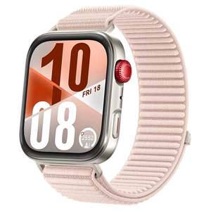 Huawei Watch Fit 4 Nylon Wave Strap (Light Pink)