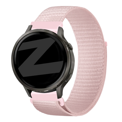 Bandz Garmin Forerunner 265s Nylon Loop Strap (Light Pink)