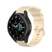 Samsung Galaxy Watch 4 Classic 46mm Premium Silicone Strap (Beige)
