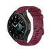 Samsung Galaxy Watch 4 Classic 46mm Premium Silicone Strap (Dark Red)