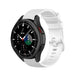 Samsung Galaxy Watch 4 Classic 46mm Premium Silicone Strap (White)