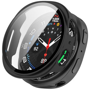Samsung Galaxy Watch 8 - 44mm / 9 - 44mm Hard Case with Glass (Black)