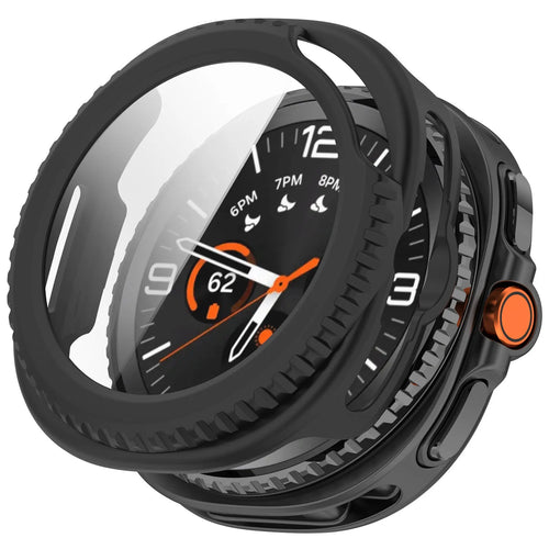 Samsung Galaxy Watch 8 Classic Hard Case with Glass (Black)