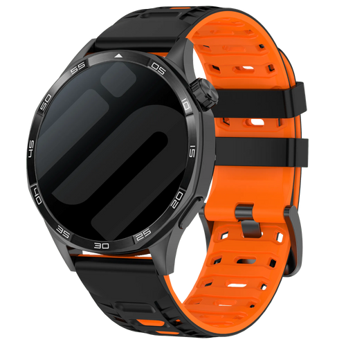 Huawei Watch GT Runner Mecha Sport Strap (Black/Orange)
