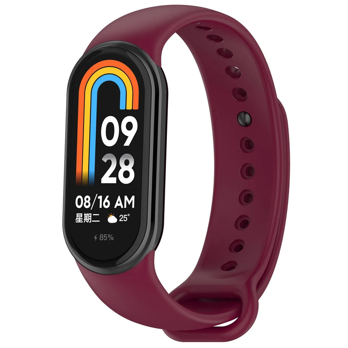 mi-band-8-siliconen-bandje-wijnrood