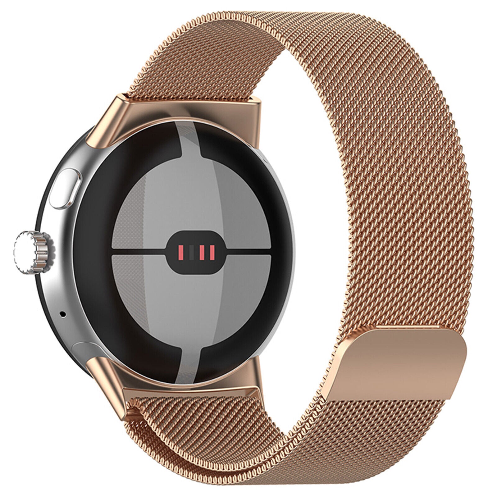 Google Pixel Watch 5 - 41mm Milanese Strap (Rose Gold)
