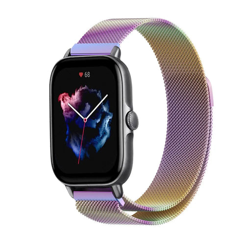 Milanese Strap, on a watch, 3/4 front view