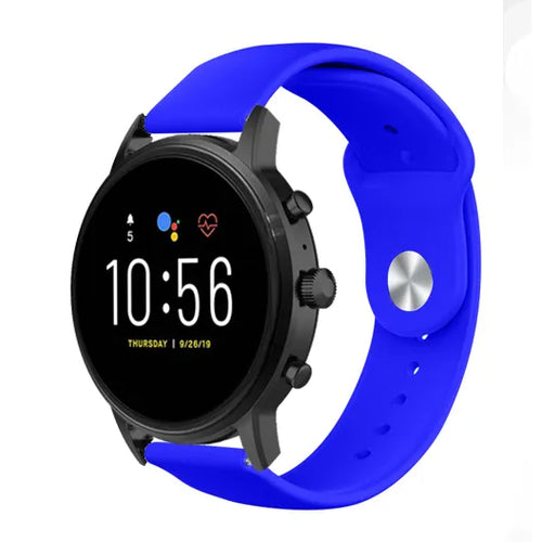 Fossil Gen 4 Explorist (HR) Sport Strap (Blue)