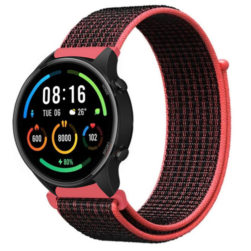 nylon-band-zwart-rood