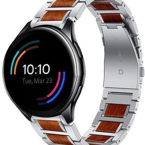 OnePlus Watch 3 Wooden/Steel Strap (Silver)