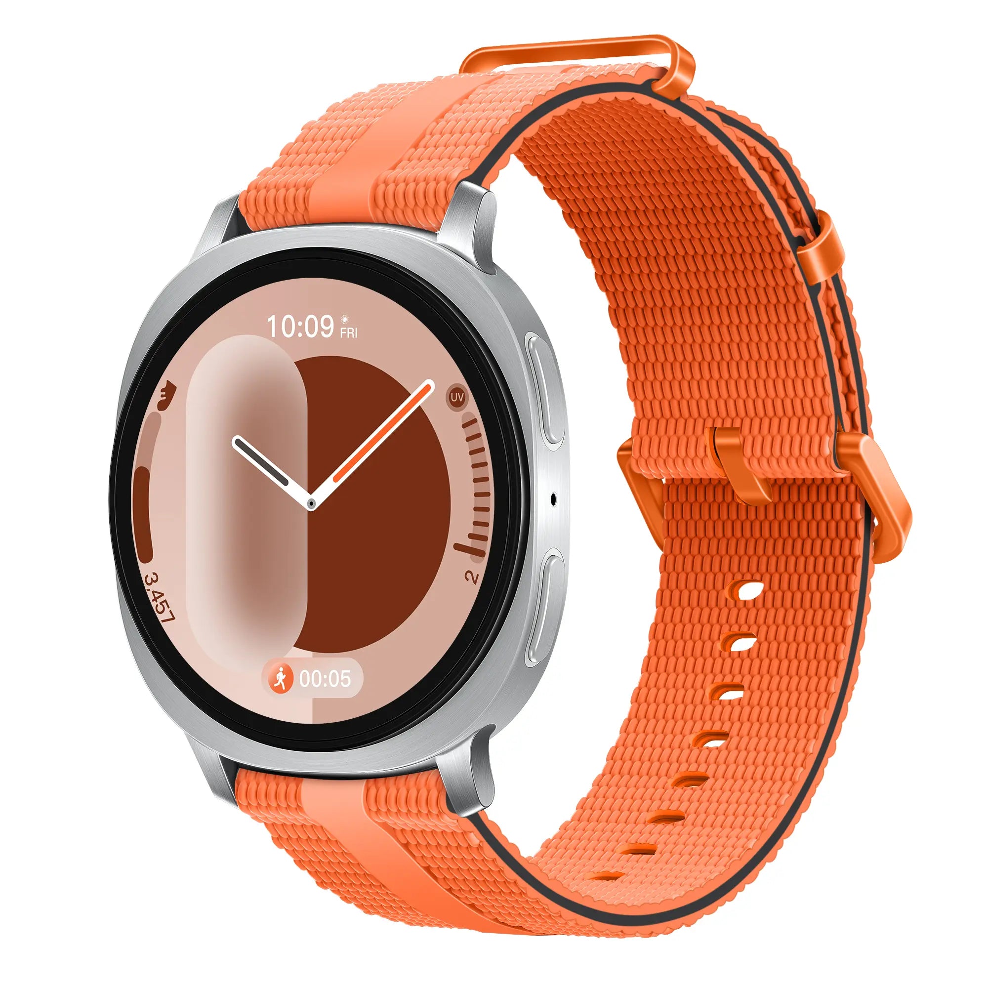 Samsung Galaxy Watch 9 - 44mm Silicone Active Strap (Orange)