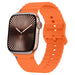 Apple Watch Wave Silicone Strap (Orange)