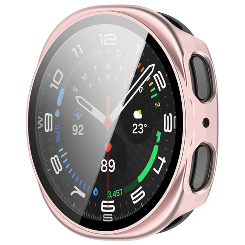 Samsung Galaxy Watch 8 - 40mm / 9 - 40mm Hard Case with Glass (Pink)