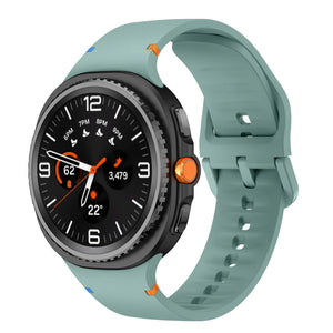 Silicone Strap, on a watch, 3/4 front view