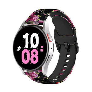 Print Silicone Strap, on a watch, 3/4 front view