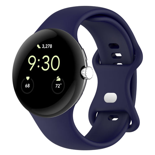 Google Pixel Watch 3 - 41mm Classic Silicone Strap (Dark Blue)