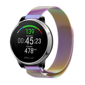 Milanese Strap, on a watch, 3/4 front view
