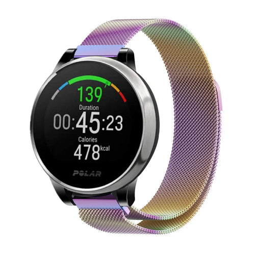 Milanese Strap, on a watch, 3/4 front view
