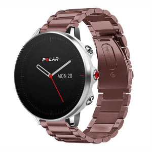 Steel Strap, bronze, on a watch, 3/4 front view