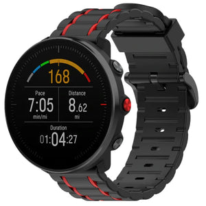 polar-ignite-sport-band-zwart-rood