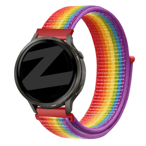 Bandz Garmin Forerunner 265s Nylon Loop Strap (Rainbow)